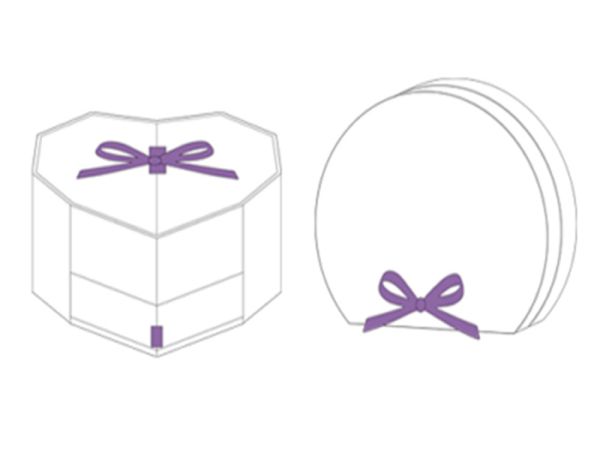 Cajas con forma de corazón