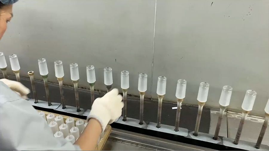 Procesamiento de Botellas de Vidrio Esmerilado