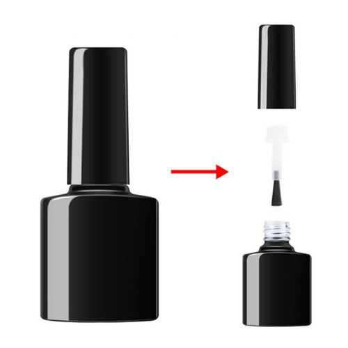 Muestras de frascos de vidrio para esmalte de uñas