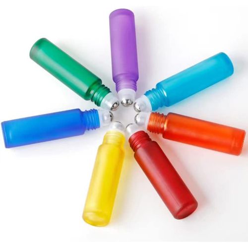 Frascos roll-on de vidrio esmerilado personalizado 5ml 10ml