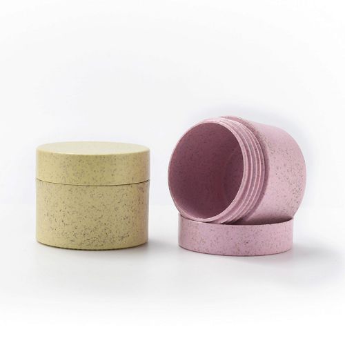 Tarro de residuos de trigo, para crema.