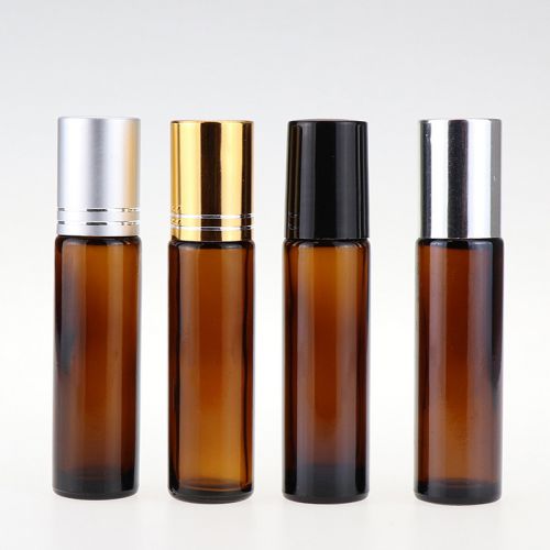 Frasco roll-on de vidrio ámbar 10ml