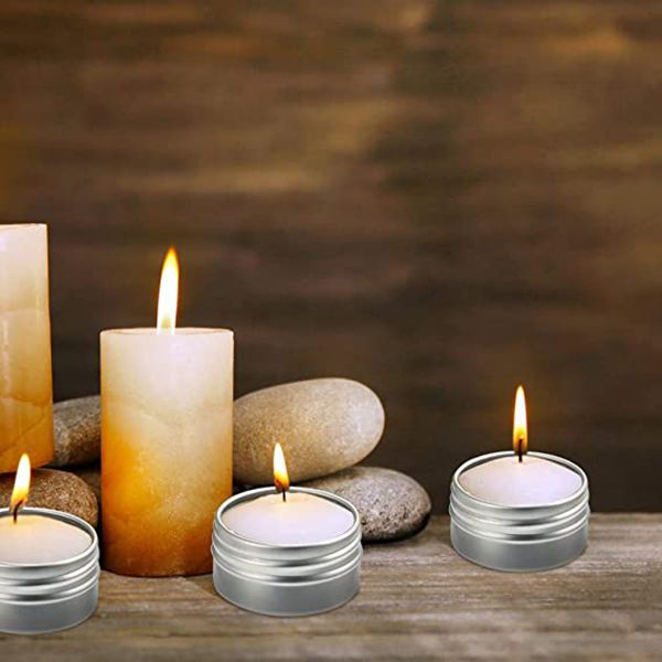 Lata metálica para velas