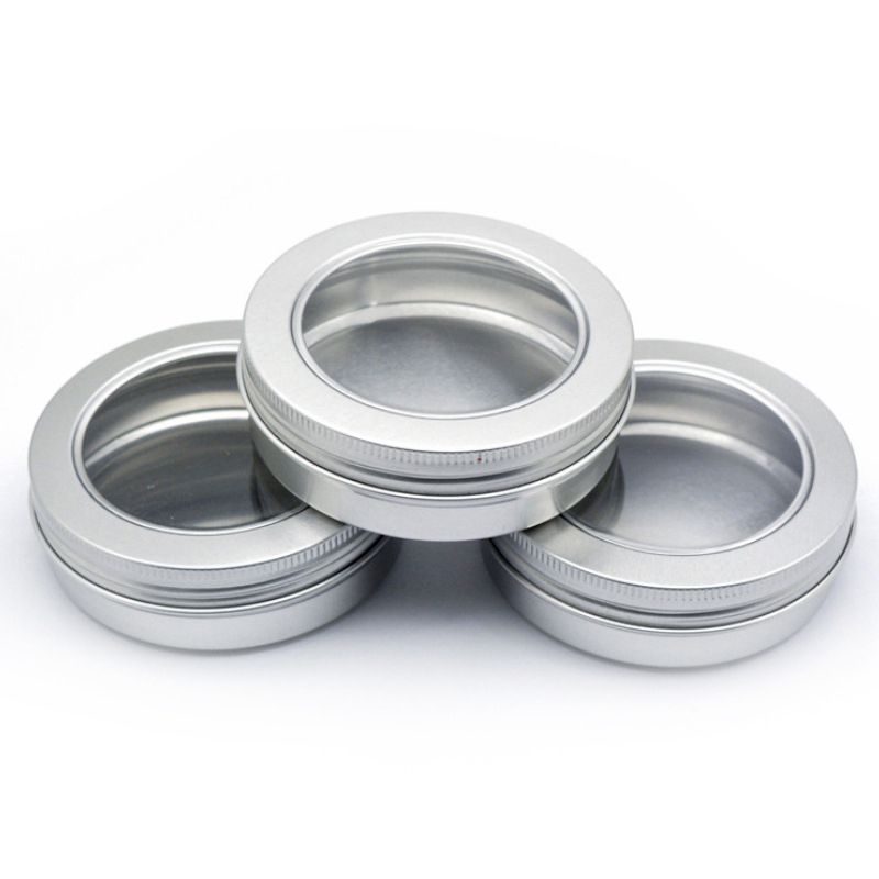 Tarro de aluminio de100ml, con ventanilla